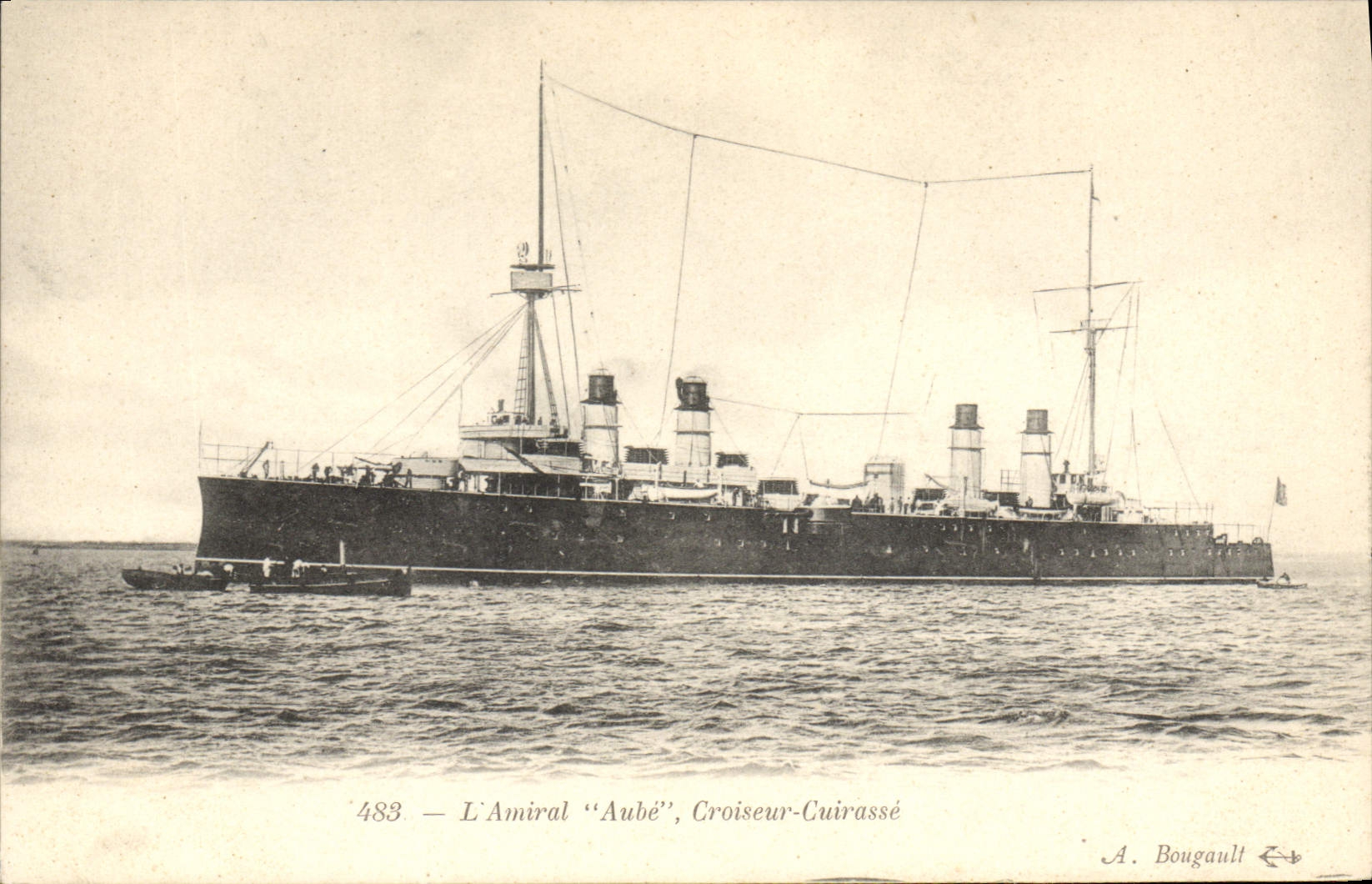 L'Amiral "Aube", Croiseur-Cuirassé — A. Bougault, n°483