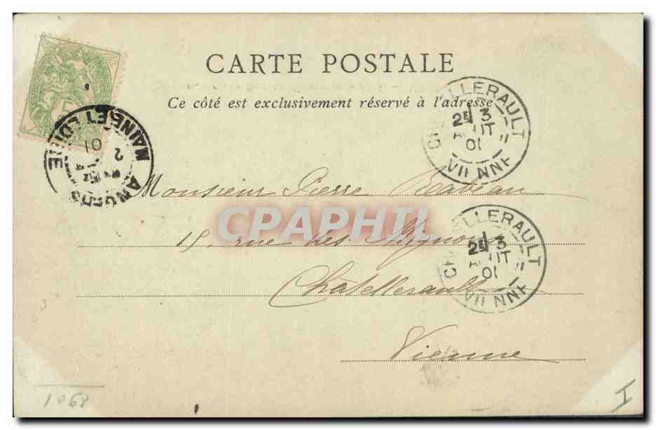 CPA Prefecture Arcades romanes decouvertes en 1836 Angers — Verso