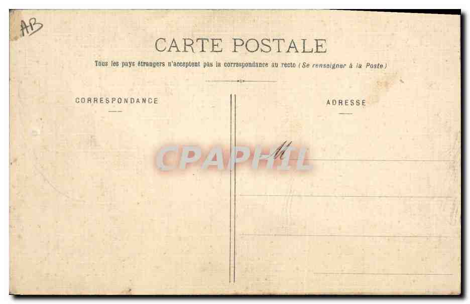 CPA Folklore Costume de Bannalec Finistere (carte toilee) — Verso