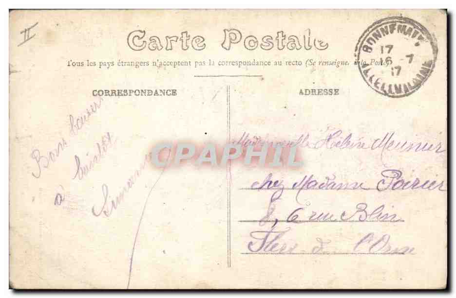 CPA Folklore Bretagne Enfant  — Verso