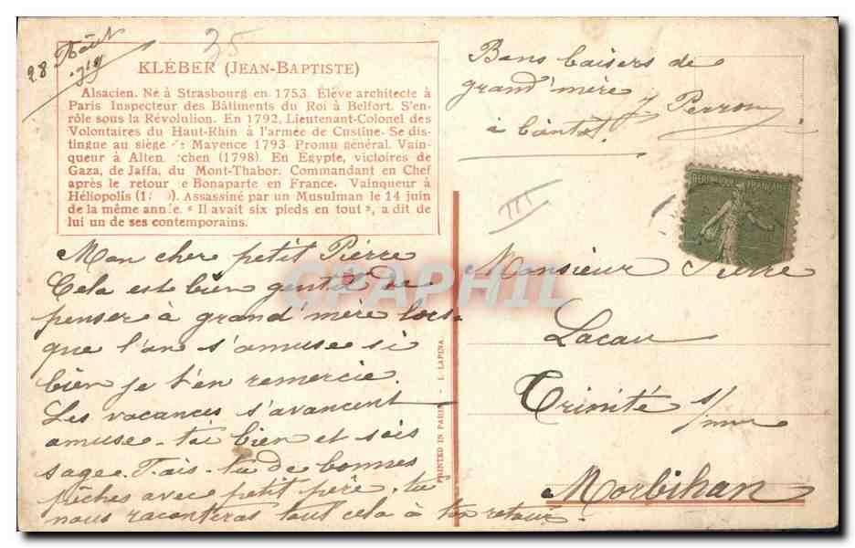 CPA Fantaisie Illustrateur Vallet Kleber Militaria — Rückseite