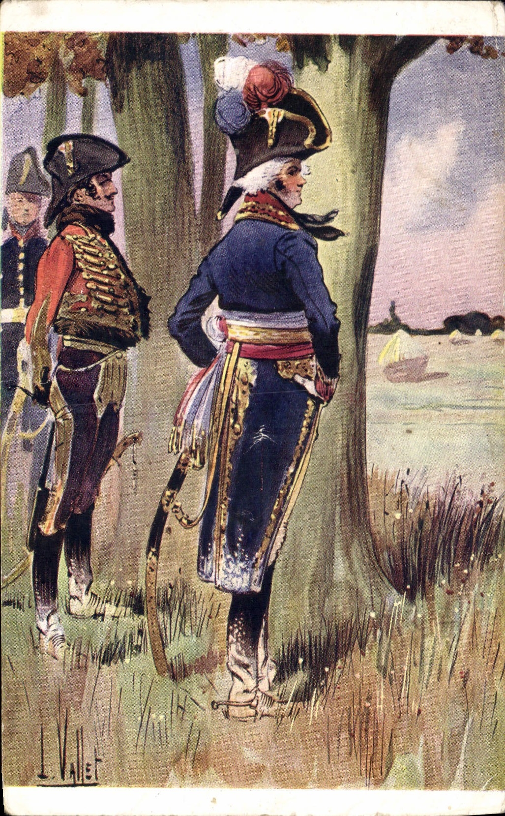 CPA Fantaisie Illustrateur Vallet Kleber Militaria