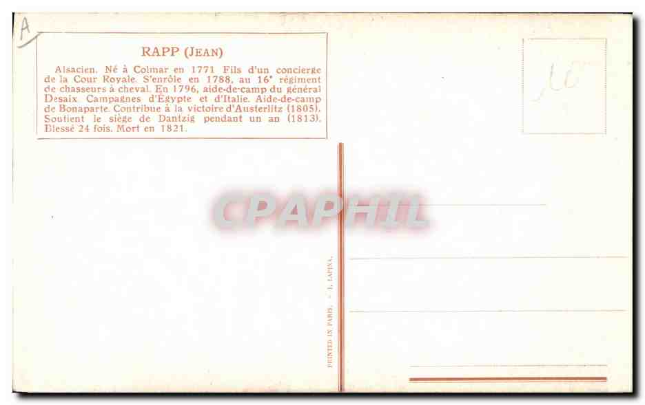 CPA Fantaisie Illustrateur Vallet Rapp Militaria — Rückseite