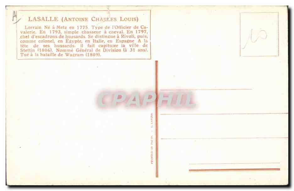 CPA Fantaisie Illustrateur Vallet Lasalle Militaria — Rückseite