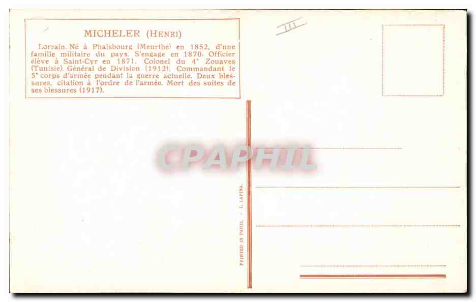 CPA Fantaisie Illustrateur Vallet Micheler Militaria — Rückseite