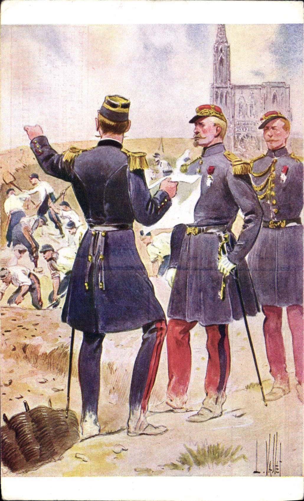 CPA Fantaisie Illustrateur Vallet Uhrich Militaria