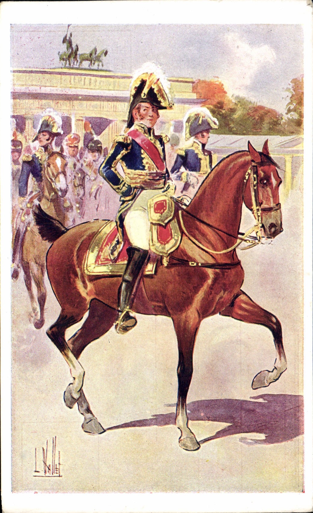 CPA Fantaisie Illustrateur Vallet Lefebvre Militaria