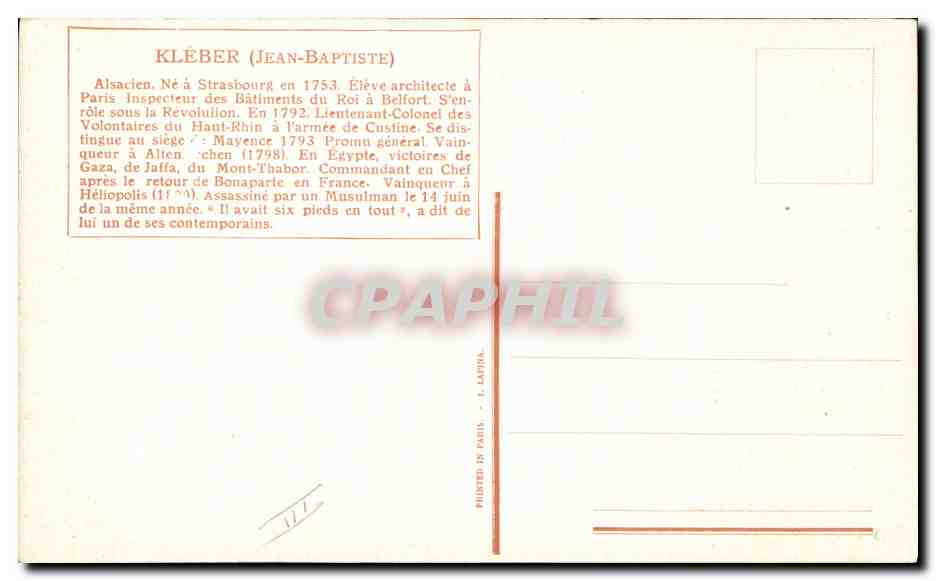 CPA Fantaisie Illustrateur Vallet Kleber Militaria — Rückseite