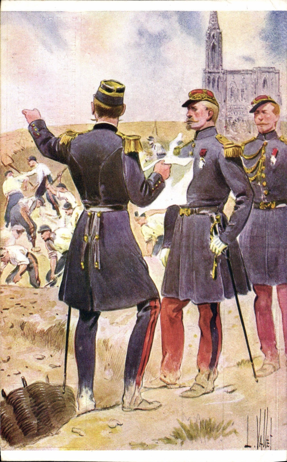 CPA Fantaisie Illustrateur Vallet Uhrich Militaria
