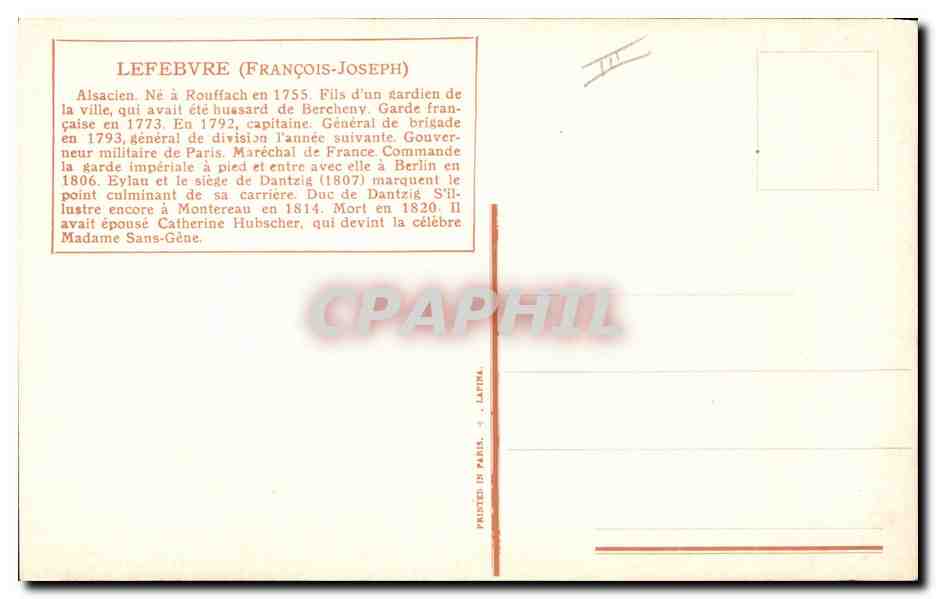 CPA Fantaisie Illustrateur Vallet Lefebvre Militaria — Rückseite