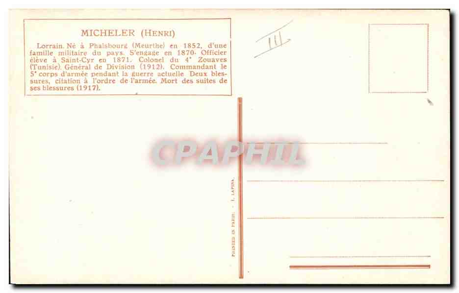 CPA Fantaisie Illustrateur Vallet Micheler Militaria — Rückseite