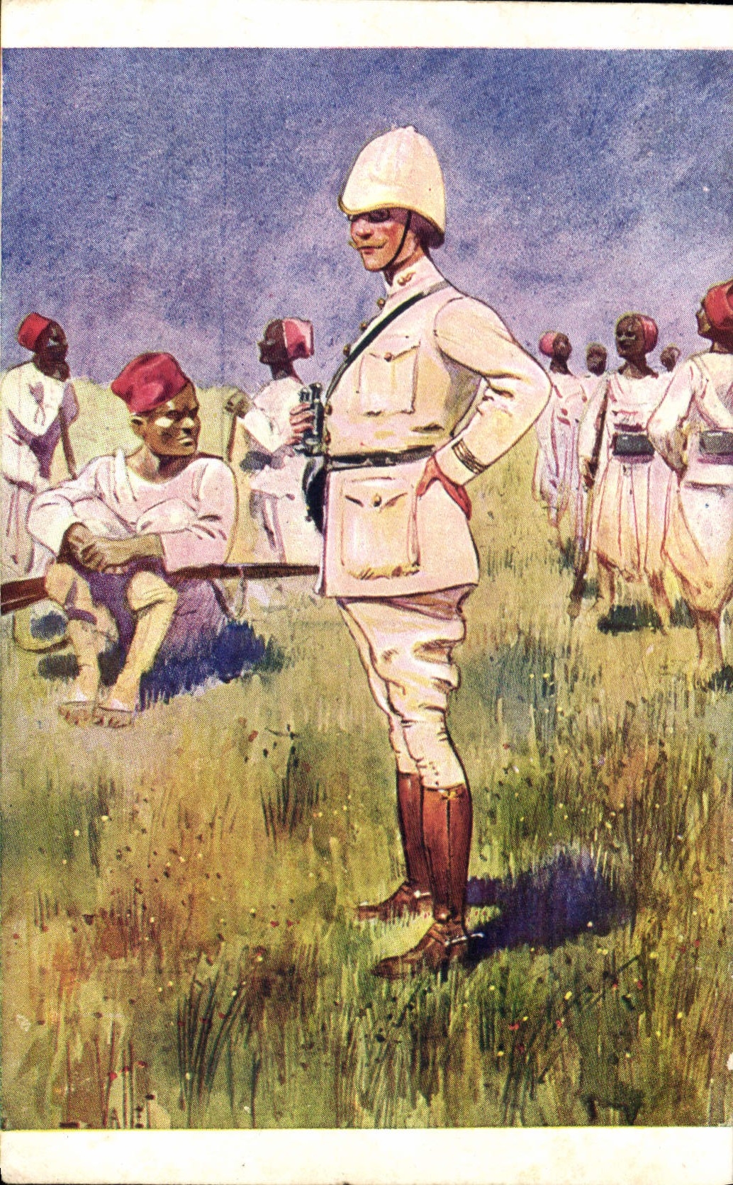 CPA Fantaisie Illustrateur Vallet Moll Militaria
