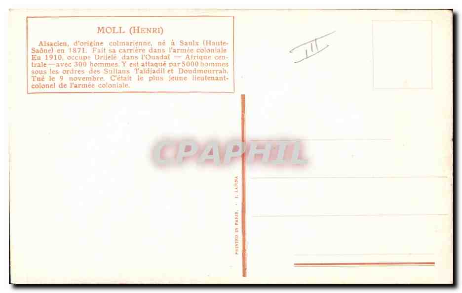 CPA Fantaisie Illustrateur Vallet Moll Militaria — Rückseite