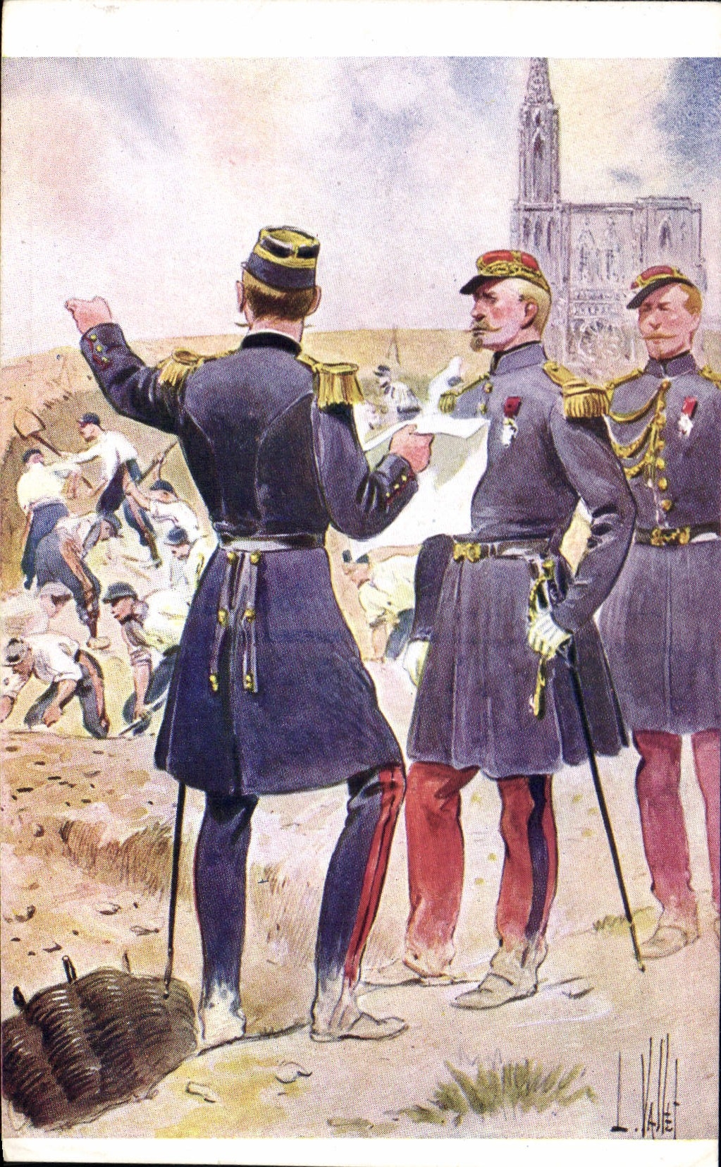 CPA Fantaisie Illustrateur Vallet Uhrich Militaria