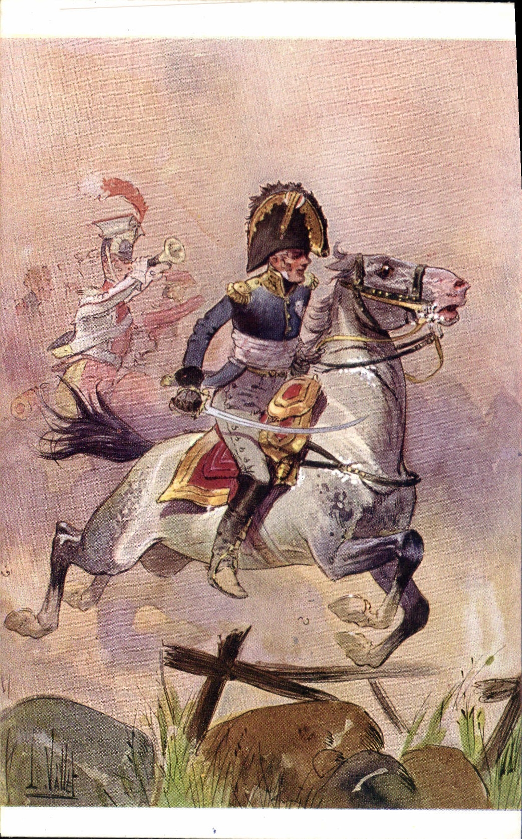 CPA Fantaisie Illustrateur Vallet Kellerman Militaria