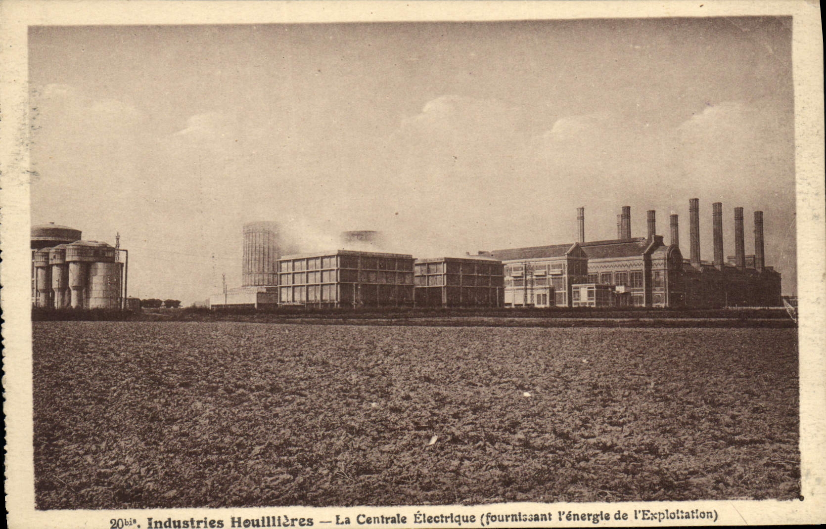 CPA Mine Mines Industries houillieres La central electrique fournissant l'energie de l'exploitation