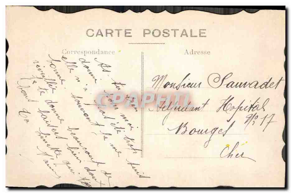 Pensée à toi — Pansies et paysage — CPAPHEL — Achterkant