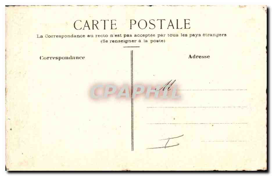 CPA Fantaisie (dessin a la main) Enfant  — Rückseite