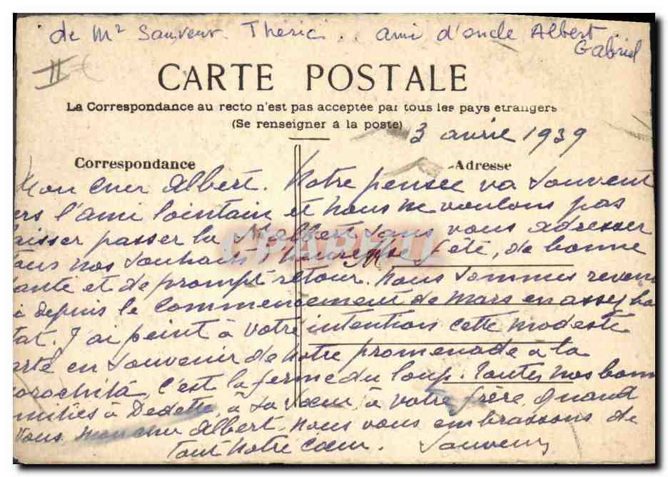Ferme du Bois — Provence — Carte postale de Gabriel Sauveur Theric — Reverso