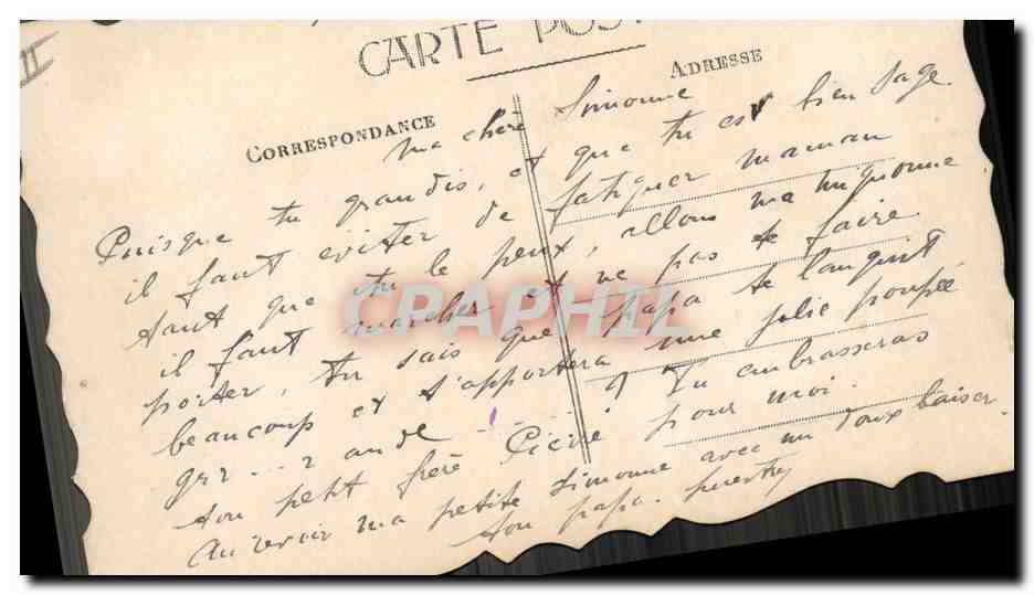 CPA Fantaisie (dessin a la main) Fleurs Hirondelles — Verso