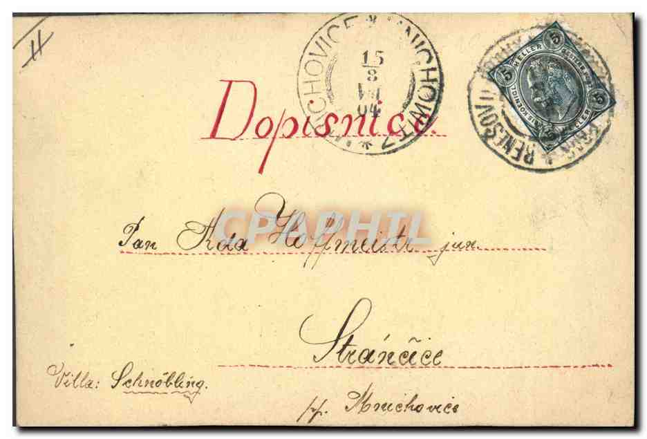 Oiseau sur branche de cerisier — carte postale illustrée — éditeur non identifié — Verso