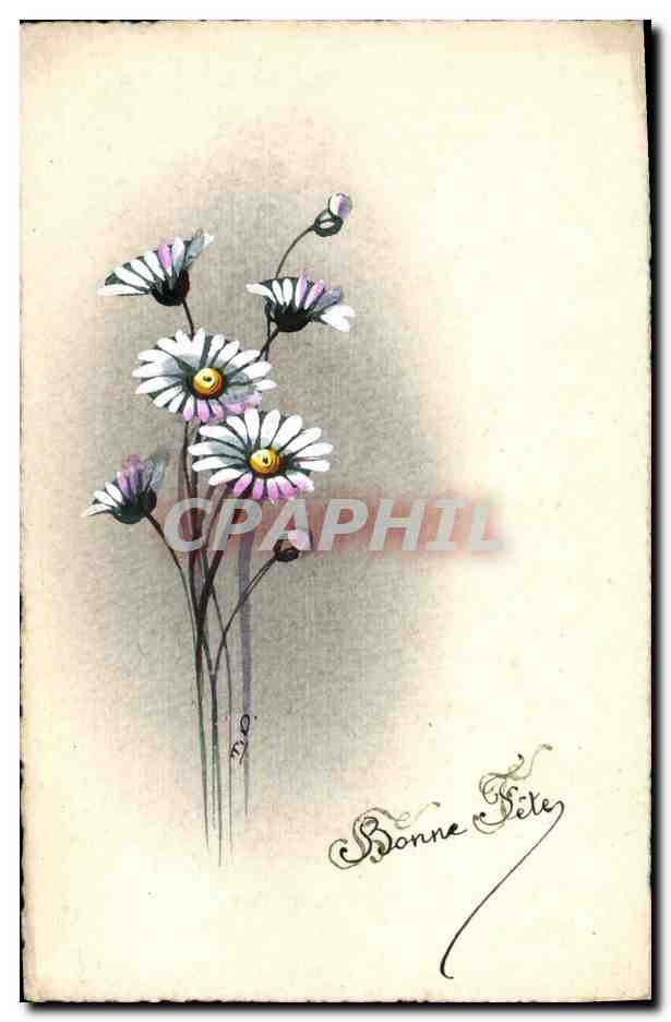 Fleurs de marguerites — Bonne Fête — éditeur non visible