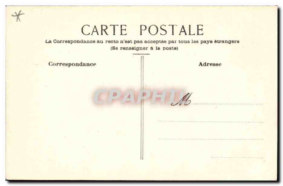 CPA Fantaisie (dessin a la main) Fleurs Oiseaux — Verso