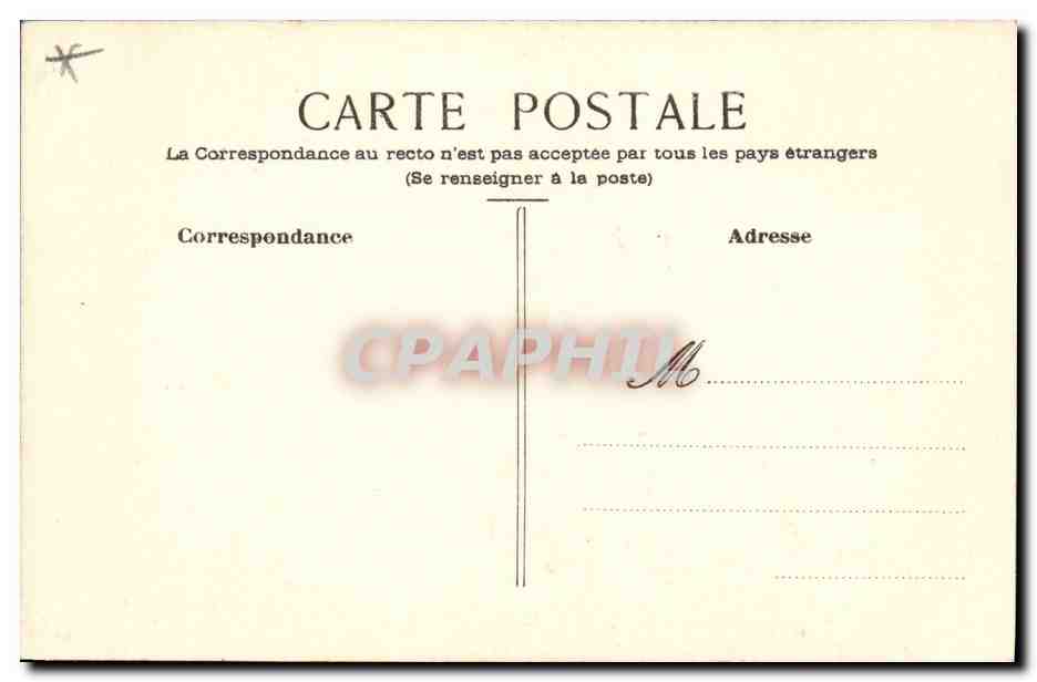 CPA Fantaisie (dessin a la main) Fleurs Oiseaux — Verso
