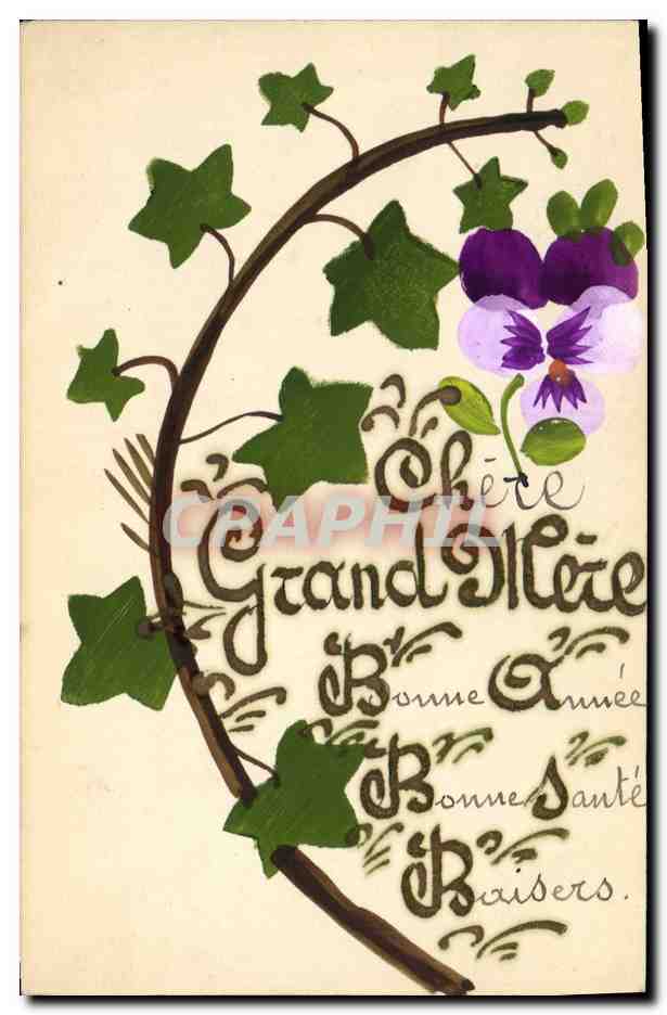 CPA Fantaisie (dessin a la main) Fleurs 