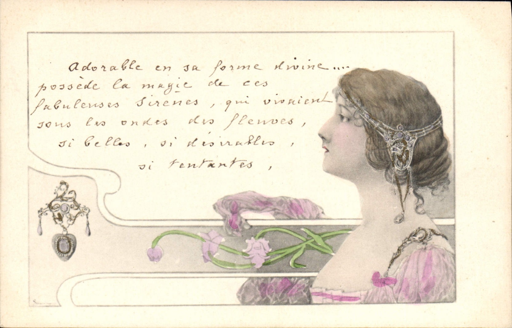 Siren — Poem on an Elegant Woman — E. S. W.