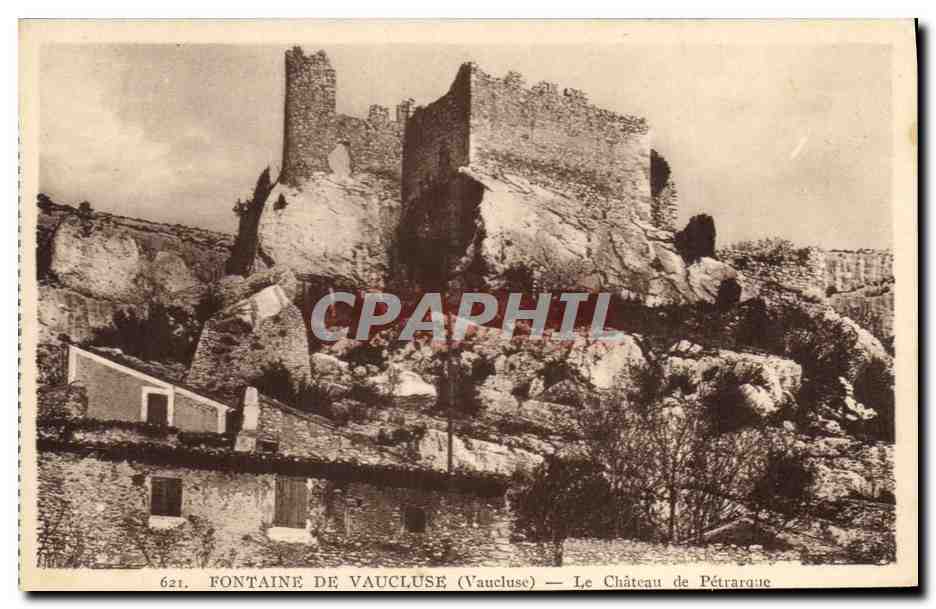 CPA Chateau Fontaine de Vaucluse Le chateau de Petrarque