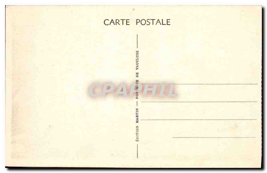 CPA Chateau Fontaine de Vaucluse Le chateau de Petrarque — Rückseite