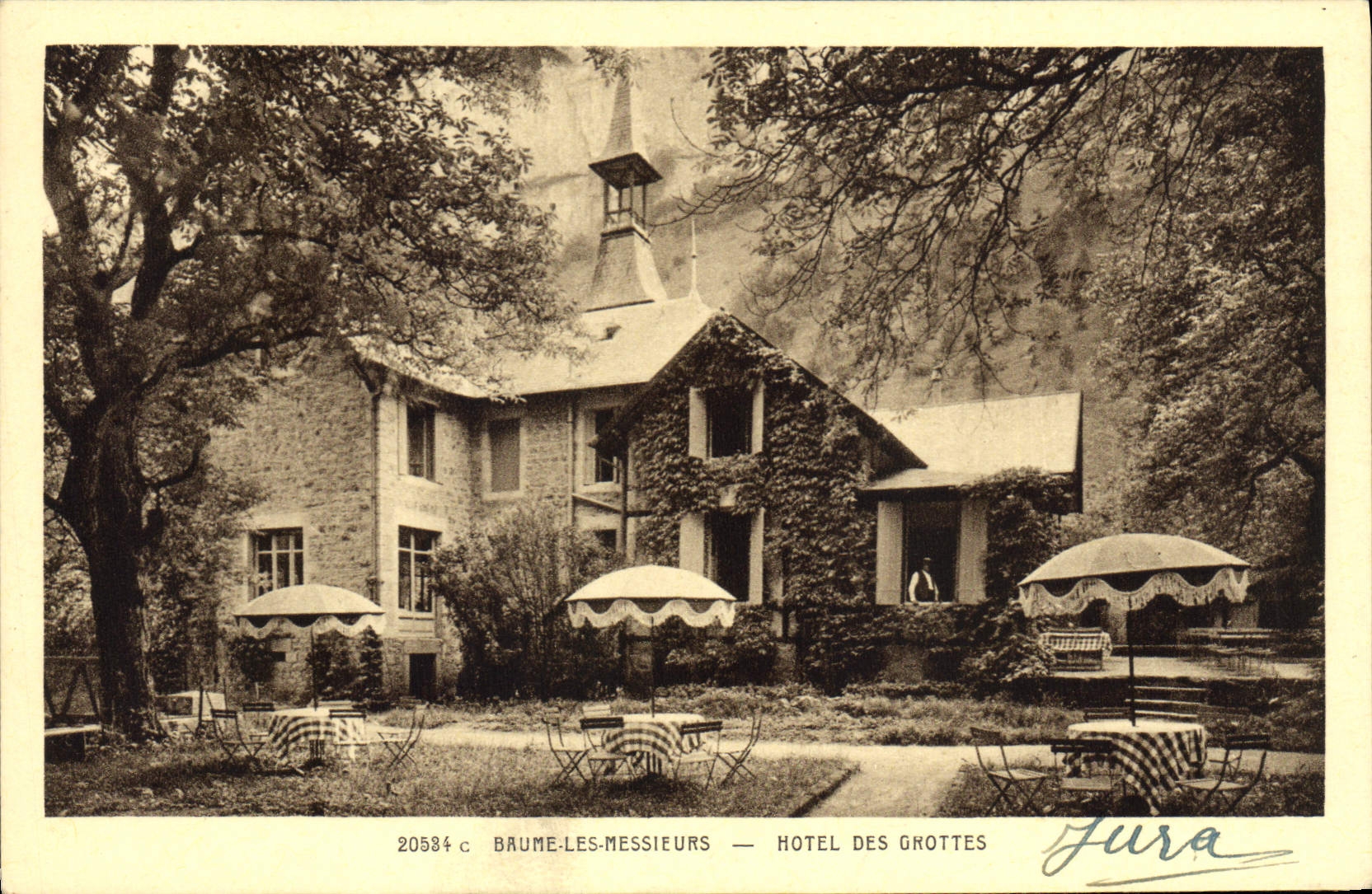 CPA Grotte Baume les Messieurs Hotel des Grottes 
