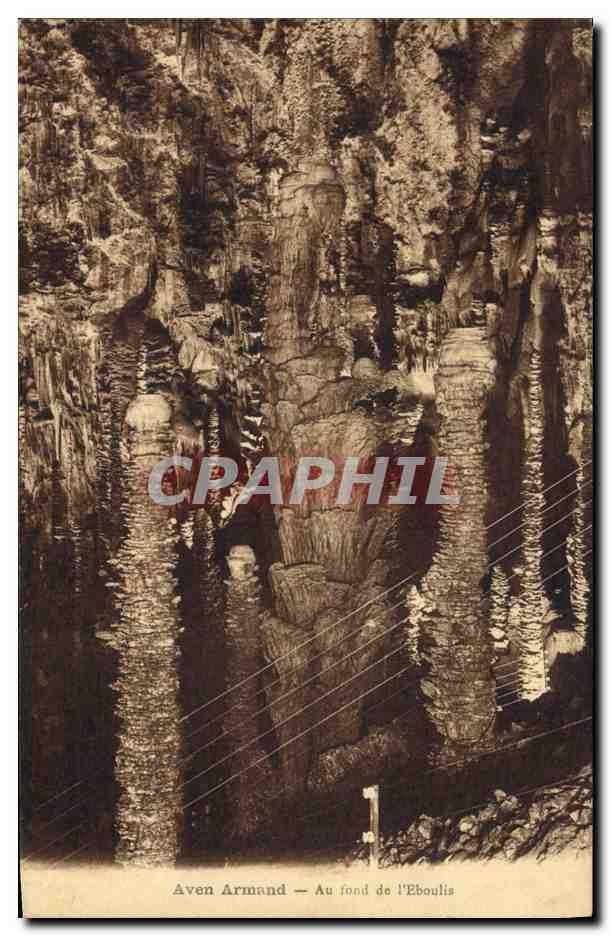 CPA Grotte Grottes L'Aven Armand Au fond de l'Eboulis