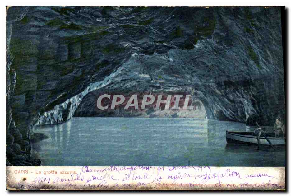 CPA Grotte Grottes Capri La grotta azzurra
