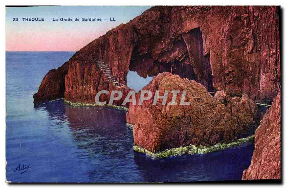 CPA Grotte Grottes Theoule La grotte de Gardanne