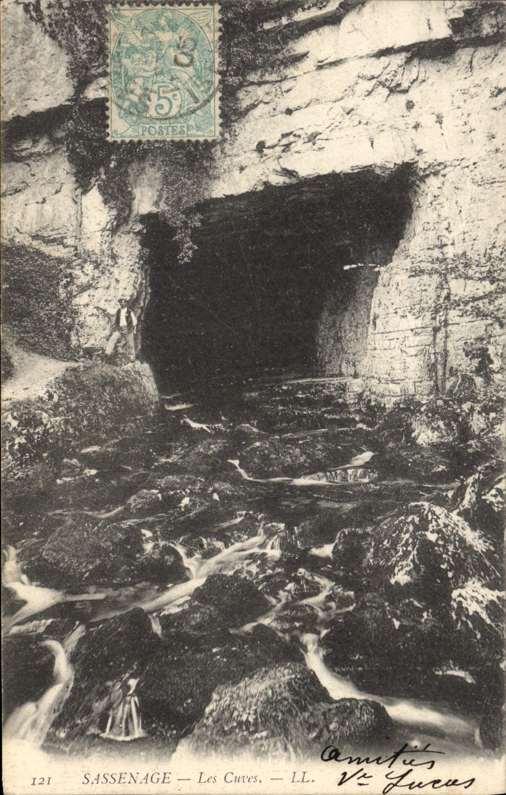 CPA Grotte Grottes Sassenage Les cuves