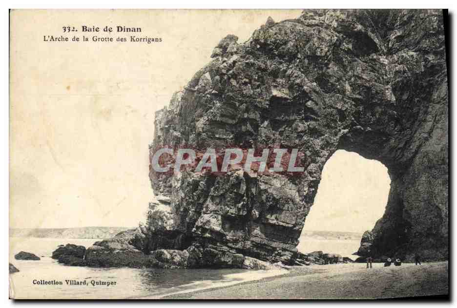 CPA Grotte Grottes Baie de Dinan L'arche de la Grotte des Korrigans