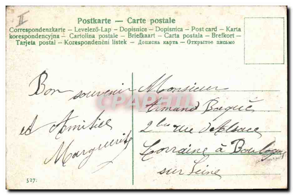 CPA Fantaisie Enfant Pot  — Verso