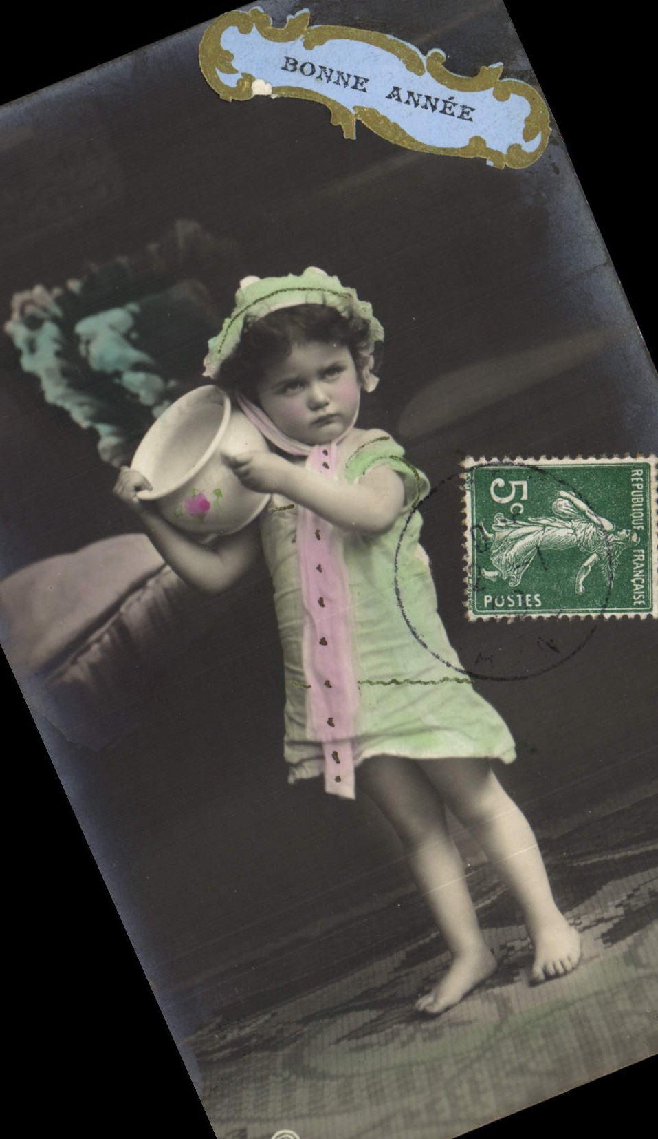 CPA Fantaisie Enfant Pot 