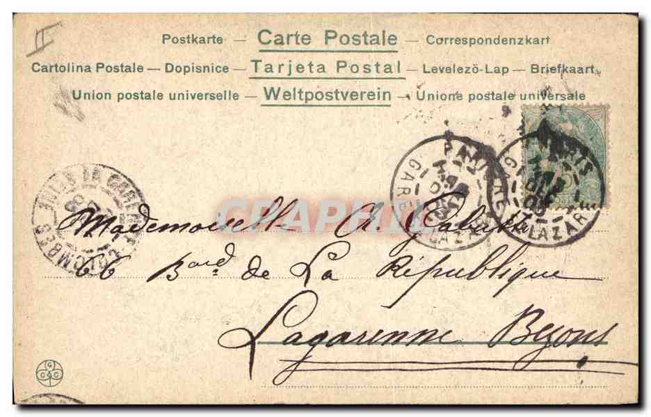 CPA Fantaisie Enfant Pot  — Back