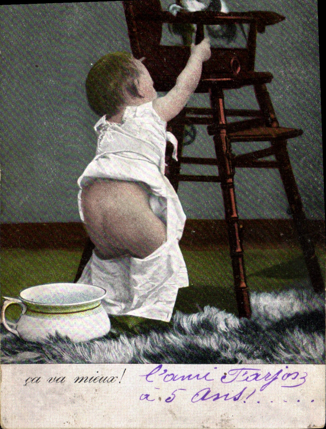 CPA Fantaisie Enfant Pot 