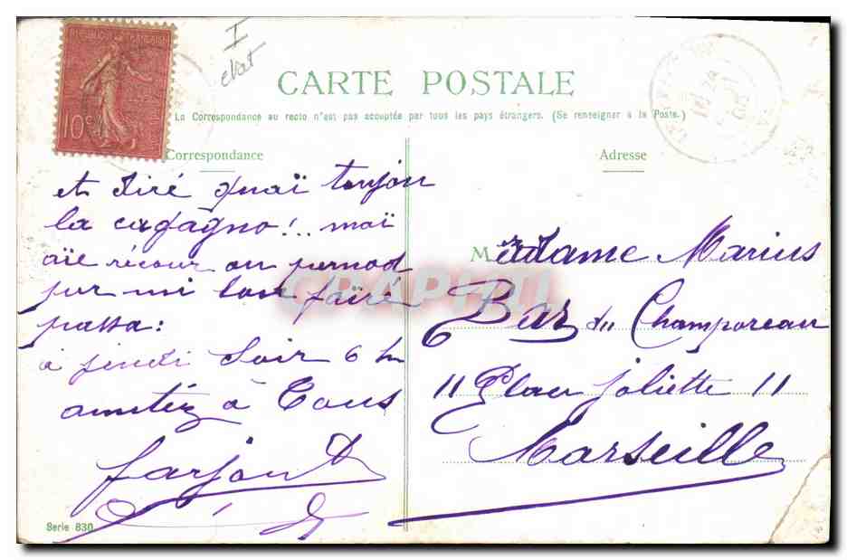 CPA Fantaisie Enfant Pot  — Rückseite
