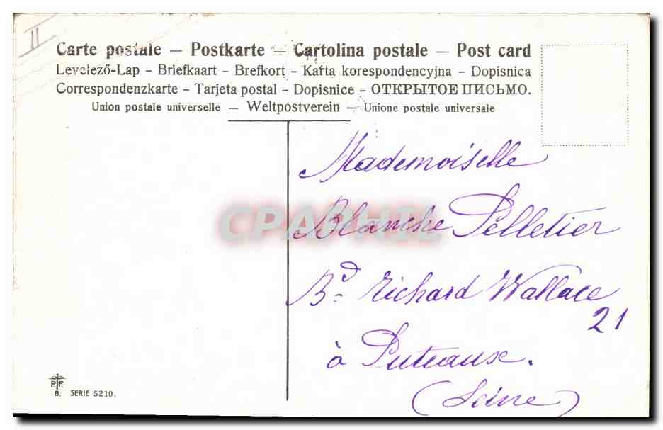 CPA Fantaisie Enfant Pot  — Rückseite