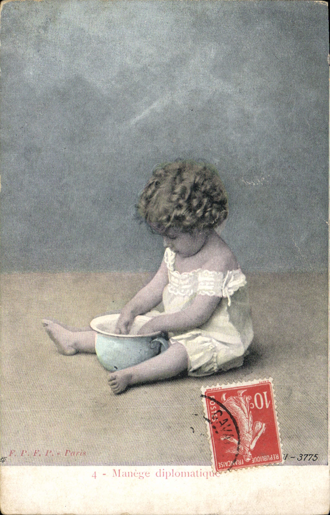 CPA Fantaisie Enfant Pot 