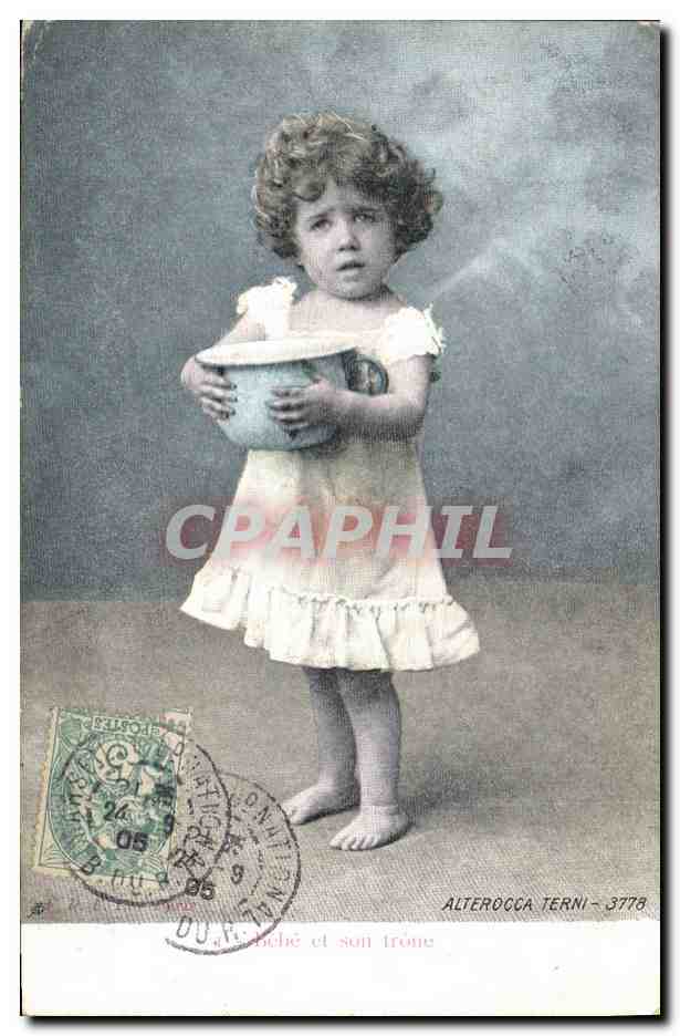 CPA Fantaisie Enfant Pot 