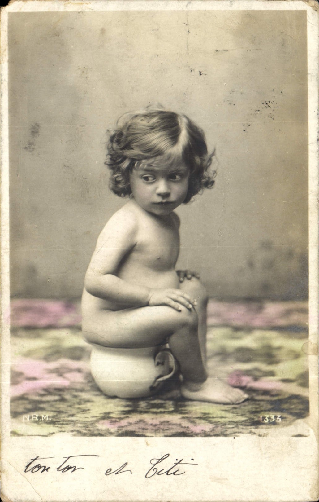 CPA Fantaisie Enfant Pot 
