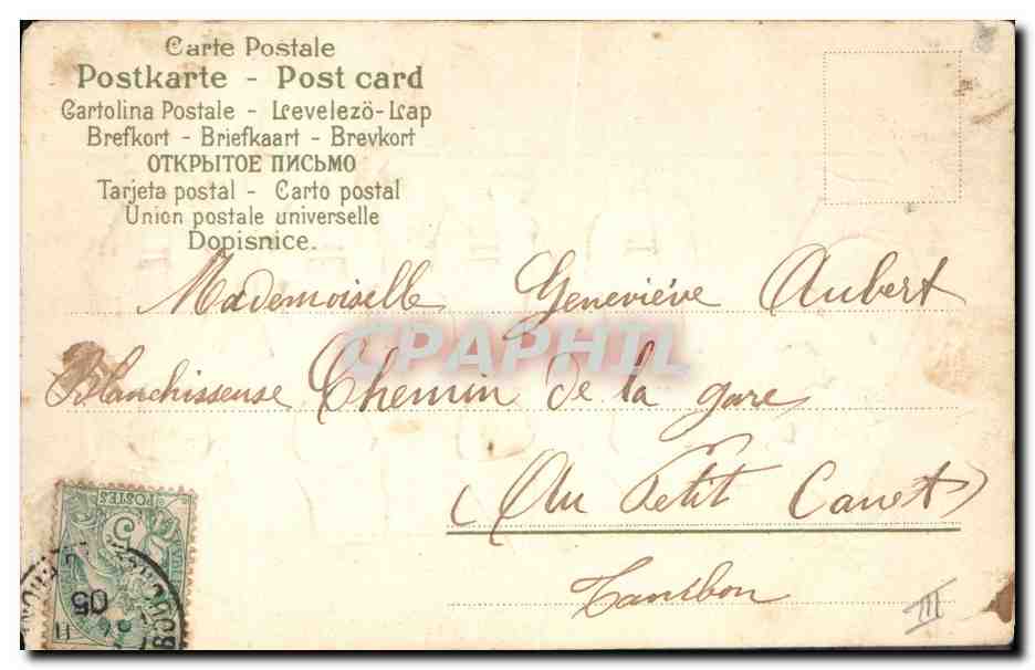 CPA Fantaisie Enfant Pot — Rückseite