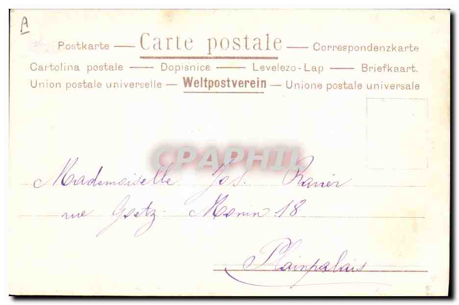 CPA Fantaisie Enfant Pot  — Rückseite