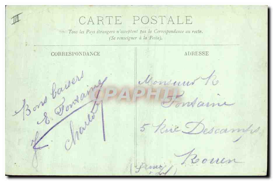 Abbeville — Le Palais de Justice — LL. — Verso